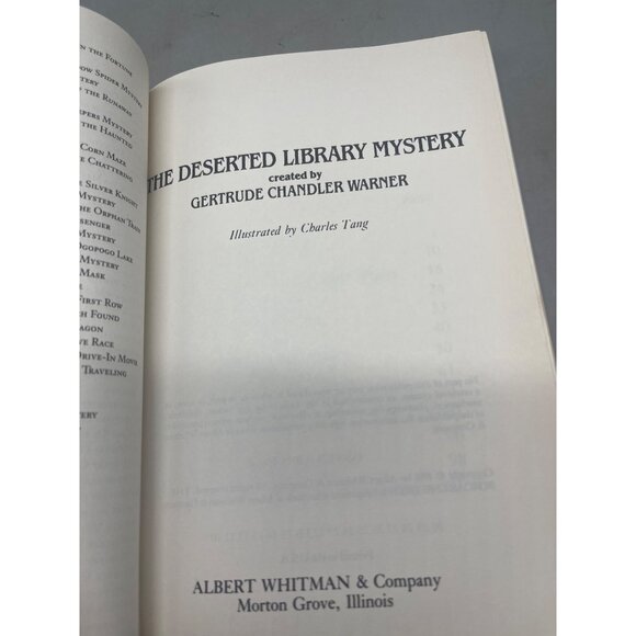 the boxcar children paperback book #21 the deserted library mystery 1991 English - Picture 4 of 4